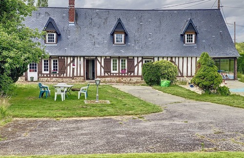 Plasnes Cabaña | Maison Normande AU Calme DS UN Hameau Jardin Avec Piscine