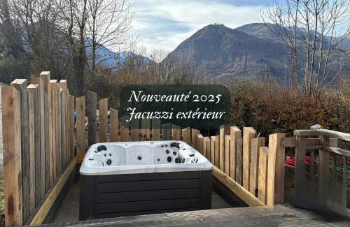 Bourisp Chalet De Esquí | Maison Style Chalet 4 étoiles avec Jacuzzi- La Sérénité de Sailhan