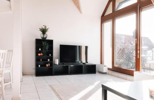 Bernhausen Apartamento | Maisonette-Wohnung Airport Messe Stuttgart - Balkon - Parkplatz