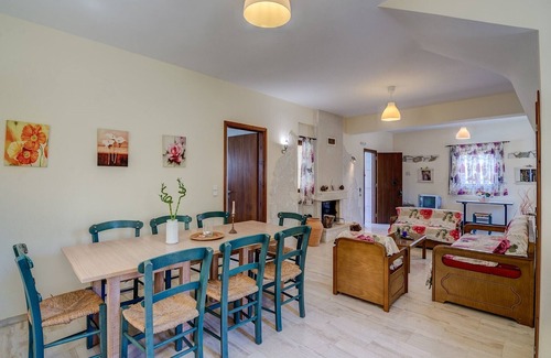 Makry Gialos Casa | Artemis Villa Makrigialos: de 4 dormitorios, piscina privada vistas al mar, wifi