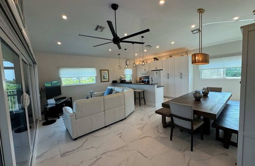 North Captiva Casa | Manatee Haven: Screened-in Pool, Spa and Elevator! 2 Golf Carts