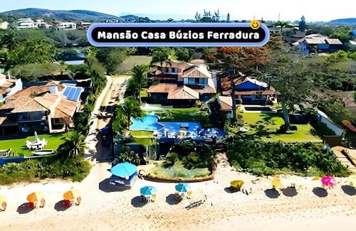 Village da Ferradura Casa | Mansão Casa Búzios Ferradura 5 Suítes, Pé na areia