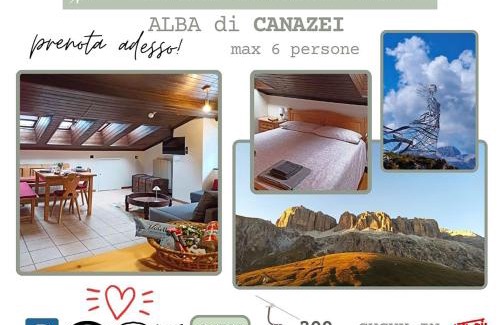Alba Apartamento | MANSARDA MARMOLADA sui campi da sci
