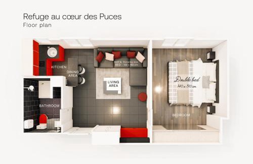 Les Puces de Saint-Ouen Apartamento | Marché aux Puces de Saint-Ouen