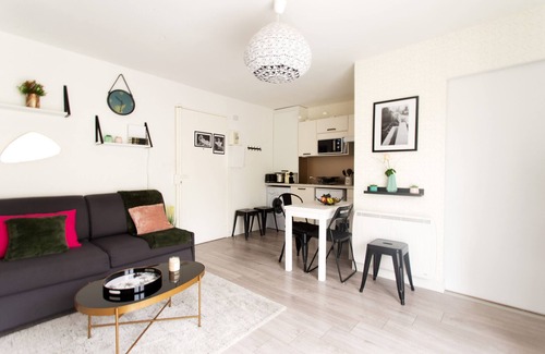 Blagnac Apartamento | Marylin - Studio chic et calme proche Airbus aérop