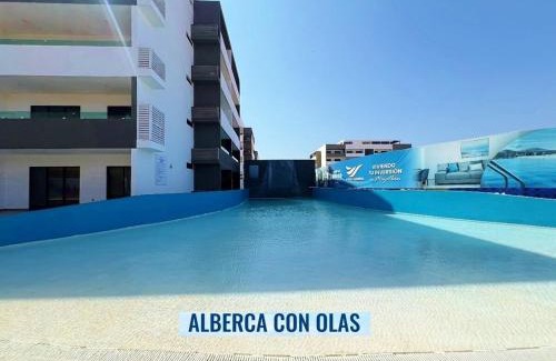 Villa Marina Apartamento | Marina Cerritos - Blanco Celeste - 5 Albercas