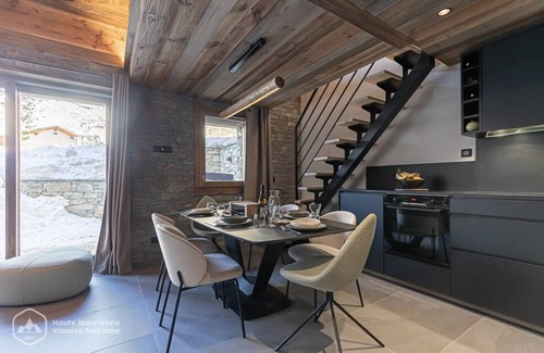Bonneval-sur-Arc Apartamento | Marmotton 01 - Apartment next to the slopes with Nordic bath