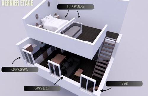 Baille Apartamento | Marseille Mood II - Centre ville - calme - Duplex - 5 couchages - cuisine complète