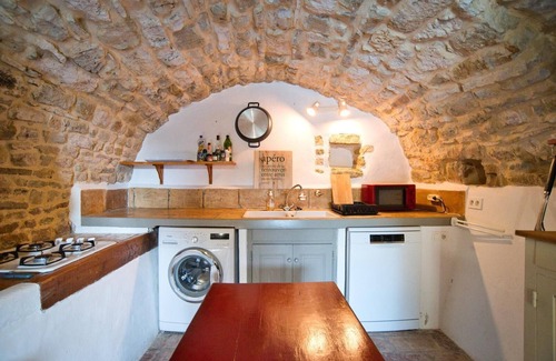 Collorgues Otro | Casa de piedra climatizada piscina 6 personas uzès pont du gard