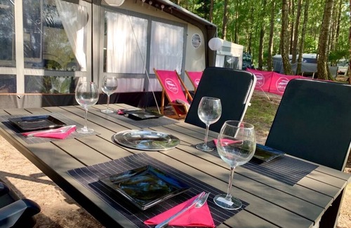 Olsztynek Casa | Mazury, Luksusowa Przyczepa Hobby Premium, jezioro, las