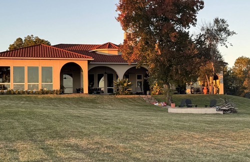 Livingston Casa | Mediterian Waterfront Estate On Acerage New Ronavation In Gated Community