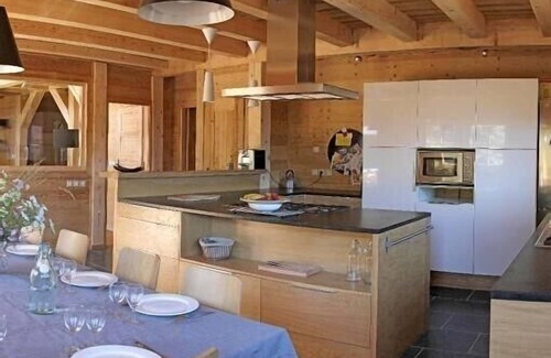 Combloux Chalet De Esquí | Chalet de pie 18/20 personas vista Mont Blanc