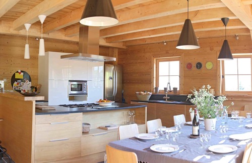 Combloux Chalet De Esquí | Chalet de pie 18/20 personas vista Mont Blanc