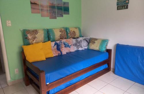 Embare Apartamento | MELHOR LOCALIZAÇÃO DE SANTOS, LOFT, 200 MTS da PRAIA, WI-FI, AR CONDICIONADO