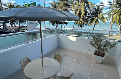 Cabo Branco Apartamento | Melhores Flats - Varanda frente ao mar