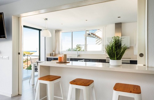 Port d'Addaia Villa | Encantadora Casa Addaia con Piscina Privada & Amplia Terraza con Hermosas Vistas