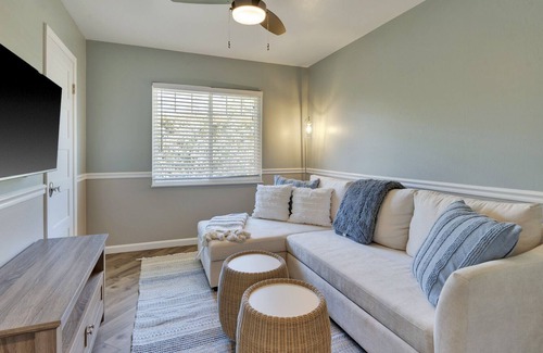 West Mesa Casa | Mesa Cottage | Outdoor Patio with BBQ and Cozy Firepit