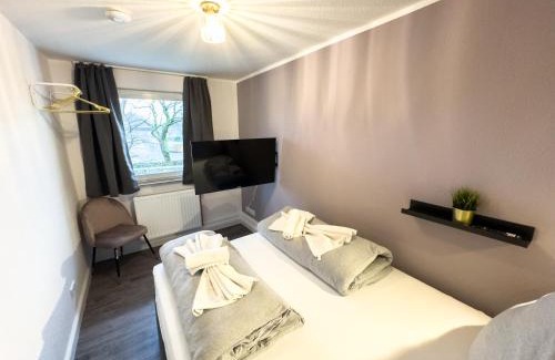Mittelfeld Apartamento | Messewohnung für 4 Gäste mit kostenlosem Parkplatz