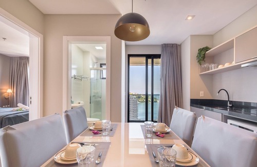 Centro Condominio | MHF II Apts Variados em Prédio com Vista para o Mar em Itapema