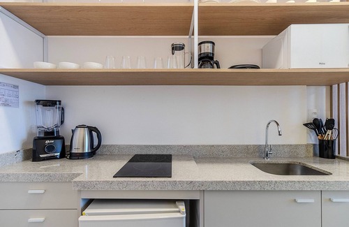 Centro Apartamento | MHFA Studios em Prédio Luxuoso Vista Mar