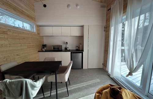 Notre-Dame-Auxiliatrice-de-Buckland Chalet De Esquí | Solstice 1 | Micro-Cabine à la Montagne