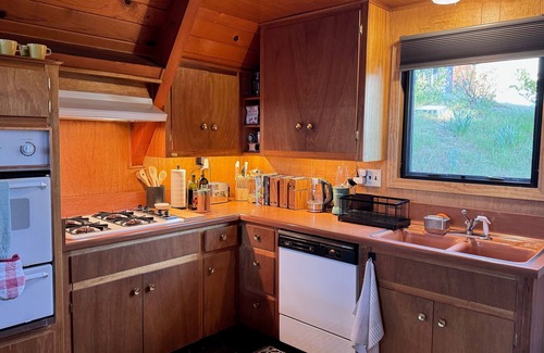Running Springs Apartamento | Mid-century Modern A-frame Time Capsule