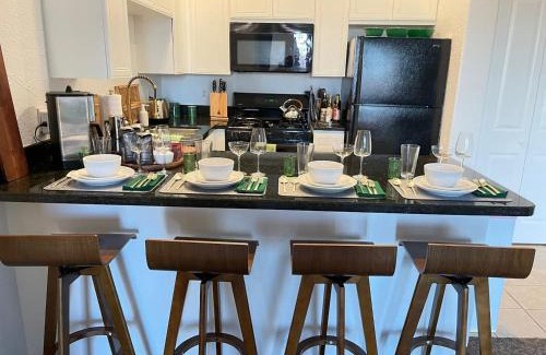 Village Casa | Mid Century Styled Condo, Sleeps 4, Pool, Hot Tub