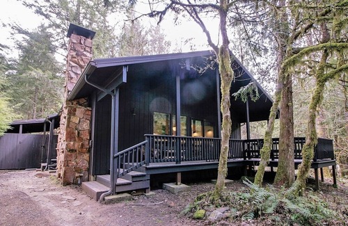 Rhododendron Chalet De Esquí | Midcentury gem with hot tub nestled in the forest