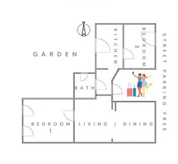 Charlottenburg-Wilmersdorf Apartamento | Miet-Kamp ruhig, zentral, nahe Messe, ausgefallenes design 2 Schlafzimmer