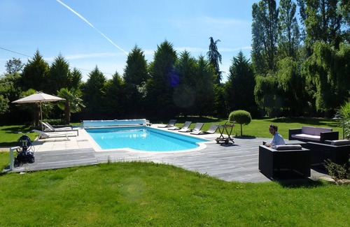 Gouesnach Casa | Penty linda con piscina, tranquilo y cerca de las playas