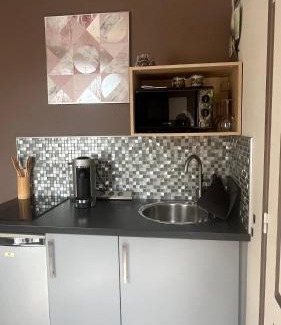 Mery-sur-Oise Cama Y Desayuno | Mini studio et espace extérieur