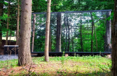 Windham Cabina | MIRROR CABIN IN THE FOREST WITH HOT TUB