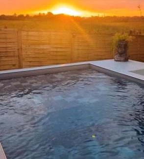 Saint-Francois Villa | Mk Lodges - Villa Privée et Discrète Piscine Coucher de soleil