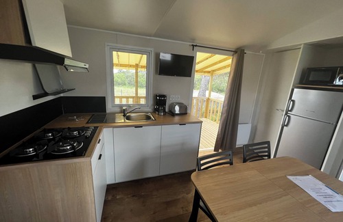Villeneuve-les-Maguelone Casa | Mobil-home N'est flower - 6pers 3ch - Camping de l'Arnel