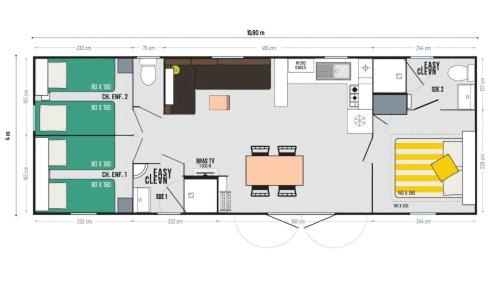 Vendays-Montalivet Casa | Mobil Home 6 Personnes Camping 5 étoiles Montalivet