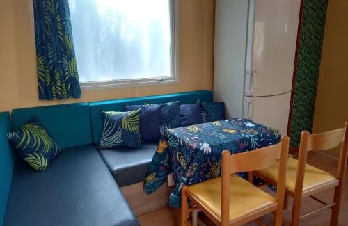 La Tamarissiere Otro | Mobil Home climatisé avec terrasse dans camping l'Escale, calme, à 20 mn à pied de la plage