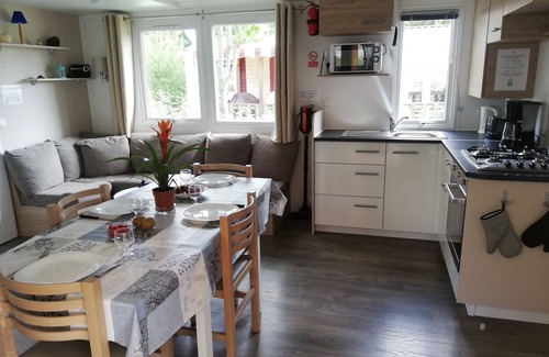 Les Mathes Casa | Casa móvil de 3 dormitorios, aire acondicionado, calefacción, terraza cerrada 15m² siblu les charmettes 4 *