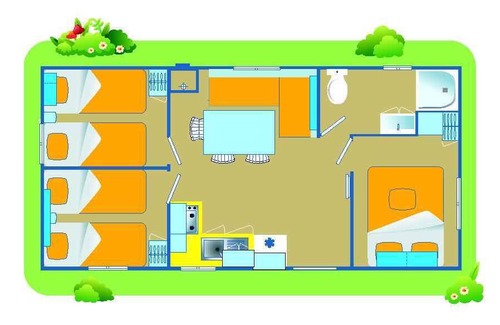 Caorle Alquiler De RV | Mobile home ∙ 3 bedrooms ∙ 7 guests