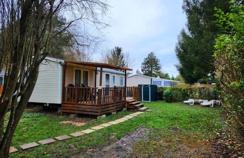 Ivry-la-Bataille Chalet De Esquí | Mobile home 6P XL Climatisation TV WIFI parcelle XXL au calme