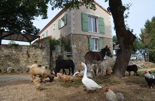 Gabillou Casa | Mobile home on a farm with swimming pool