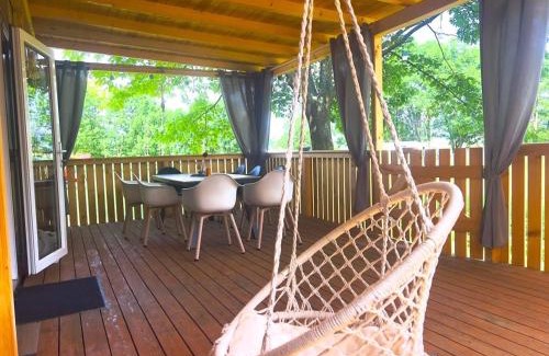 Hrastnik Apartamento | Mobilna hiška pogled na jezero