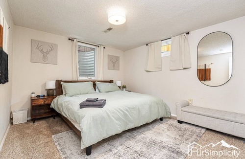 Northwest Arvada Casa | Mod-Chic Retreat Lux Kitchen Game Rm Patio
