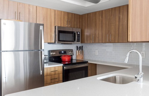 Chinatown Apartamento | Mod Mount Vernon 1BR w/ Gym, Pool, W/D, nr. Chinatown, by Blueground