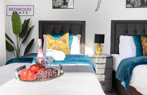 Rushmoor District Apartamento | Modern 1 Bed 1 Bath Apartment for Corporates & Contractors, FREE Parking, Wi-Fi & Netflix By REDWOOD STAYS