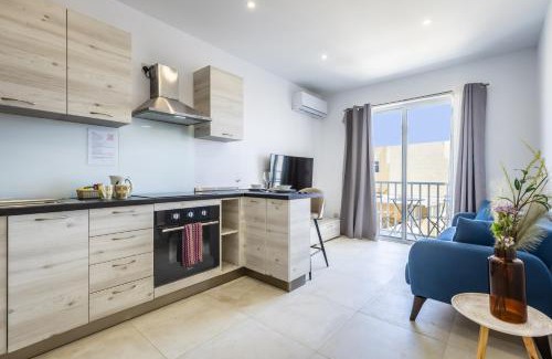 San Gwann Apartamento | Modern 1 Bedroom for family with sofa bed - By Solea