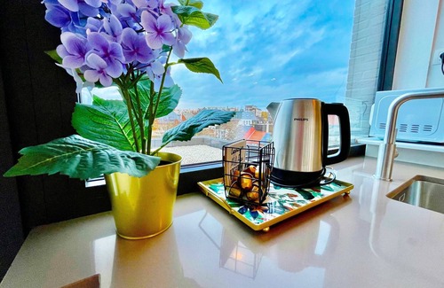 Klein-Antwerpen Apartamento | Modern 2BR Penthouse Near Diamond District by Oneluxstay