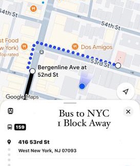 West New York Apartamento | Modern 3BR Stay - Up to 7 Guests - 20 Mins to NYC