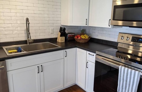 Dedham Cabaña | Modern 4 season lakefront 4BR, 2BA near Acadia