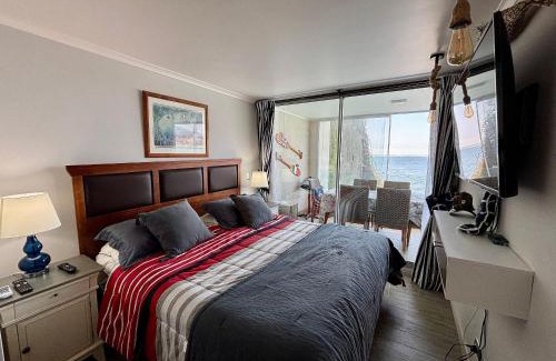 Concon Apartamento | Espectacular vista al mar en primera linea