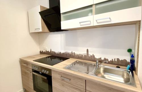 Am Riesenfeld Casa | Apartamento moderno en Munich con un gran balcón.